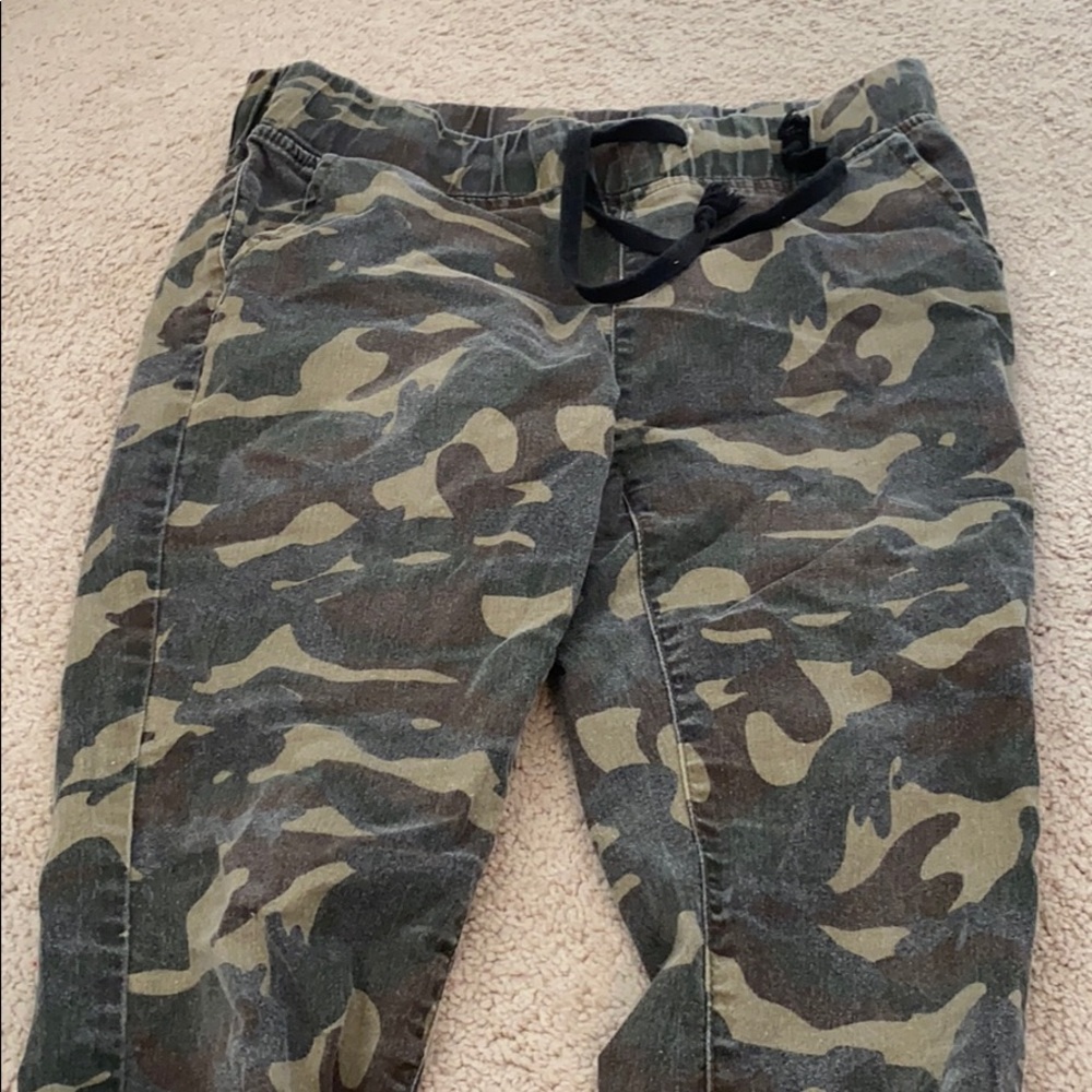 washed out army fatigue sweatpants